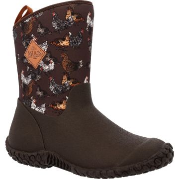 The Muck Boot Company Muckster II Women's Brown Chicken Print Mid Boot, Size 10