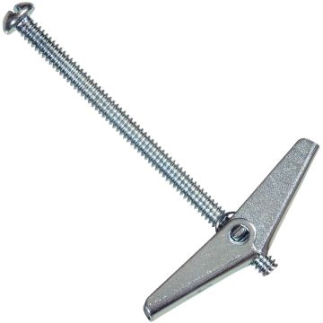 Hillman 3/16 In. Round Head 4 In. L Toggle Bolt Hollow Wall Anchor (8 Ct.)