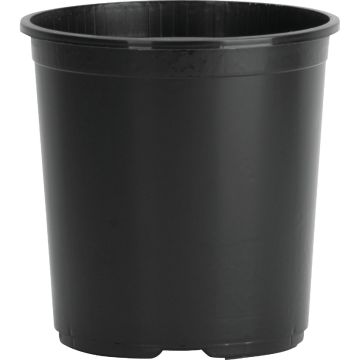 Myers 3.8 GAL 10-1/4 In. H. x 12 In. Dia. Black Poly Flower Pot