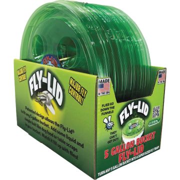 Fly Lid 5-Gal. Bucket Fly Trap Display (16-Piece)