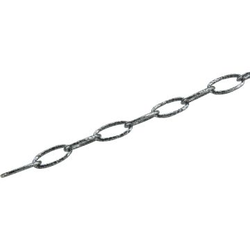 Campbell #10 40 Ft. Antique Silver Finished Metal Craft Chain