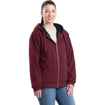 Berne Women's XL Cabernet Insulated Full-Zip Hooded Sweatshirt