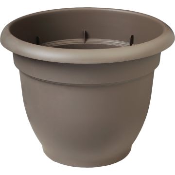 Bloem Ariana 13.75 In. H. x 16 In. Dia. Plastic Self Watering Charcoal Planter