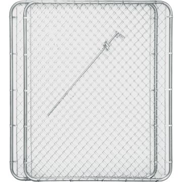 Midwest Air Tech Double Drive 114 In. W. x 72 In. H. Chain Link Gate