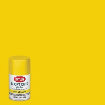 Krylon Short Cuts 3 Oz. High-Gloss Enamel Spray Paint, Sun Yellow