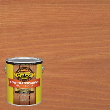 Cabot Semi-Transparent Deck & Siding Exterior Stain & Sealer, 0380 Redwood, 1 Gal.