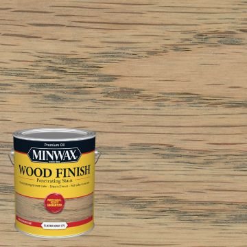 Minwax Wood Finish Penetrating Stain, Classic Gray, 1 Gal.