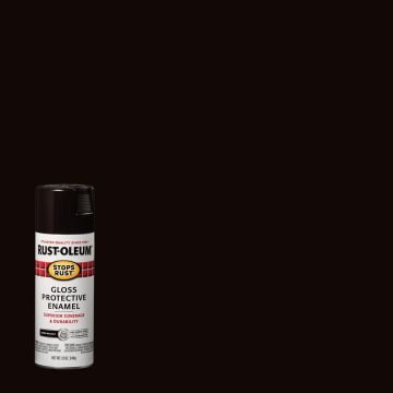 Rust-Oleum Stops Rust 12 Oz. Dark Walnut Gloss Anti-Rust Spray Paint