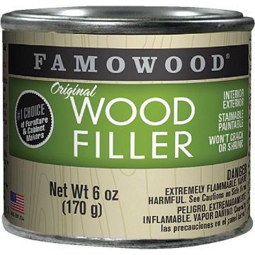 FAMOWOOD Natural  6 Oz. Wood Filler