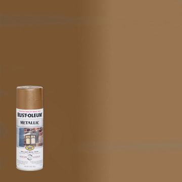 Rust-Oleum Stops Rust 11 Oz. Metallic Spray Paint, Antique Brass