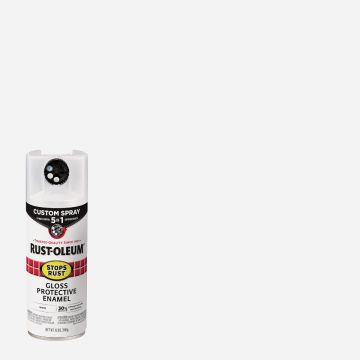 Rust-Oleum Stops Rust 12 Oz. Custom Spray 5 in 1 Gloss Spray Paint, White