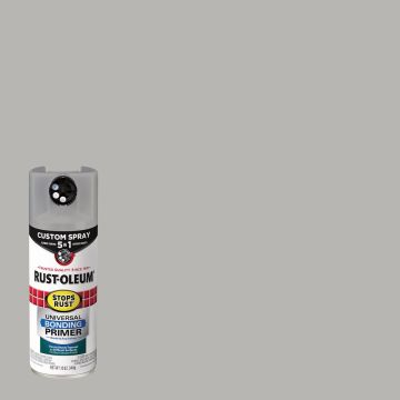 Rust-Oleum Stops Rust 12 Oz. Custom Spray 5 in 1 Flat Universal Bonding Primer, Gray