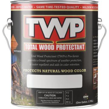 TWP 100 Pro Series Semi-Transparent Wood Protectant Deck Stain, Pecan, 1 Gal.