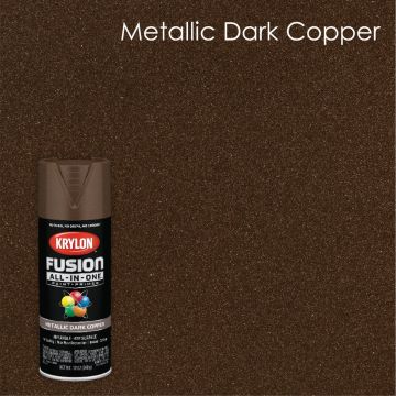 Krylon Fusion All-In-One 12 Oz. Metallic Spray Paint, Dark Copper