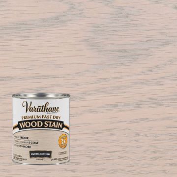 Varathane Fast Dry Sunbleached Wood Urethane Modified Alkyd Interior Wood Stain, 1 Qt.