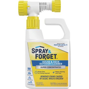 Spray & Forget 32 Oz. Hose End Sprayer House & Deck Outdoor Cleaner