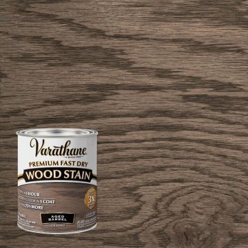 Varathane Fast Dry Aged Barrel Urethane Modified Alkyd Interior Wood Stain, 1 Qt.