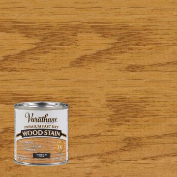 Varathane Fast Dry Ipswich Pine Urethane Modified Alkyd Interior Wood Stain, 1/2 Pt.