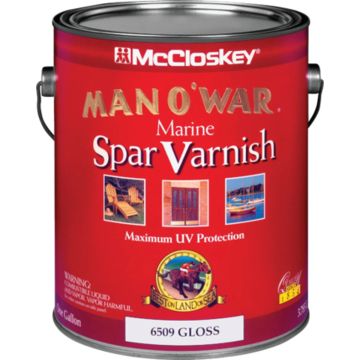 McCloskey Man O'War VOC Gloss Spar Interior & Exterior Varnish, Gallon