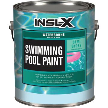 Insl-X 1 Gal. White Semi-Gloss Waterborne Pool Paint
