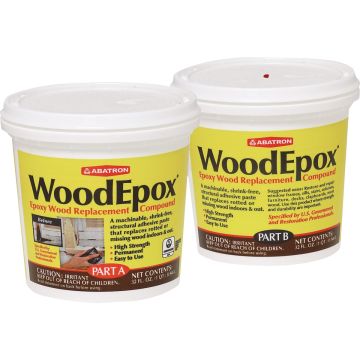 Abatron WoodEpox - Includes 1 Qt. Part A & 1 Qt. Part B