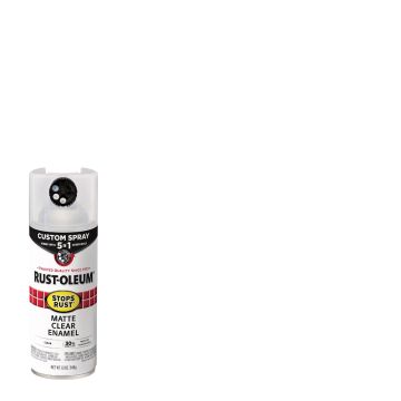 Rust-Oleum Stops Rust 12 Oz. Custom Spray 5 in 1 Matte Spray Paint, Clear