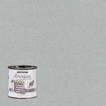 Rust-Oleum Imagine Craft & Hobby 8 Oz. Intense Silver Glitter Paint