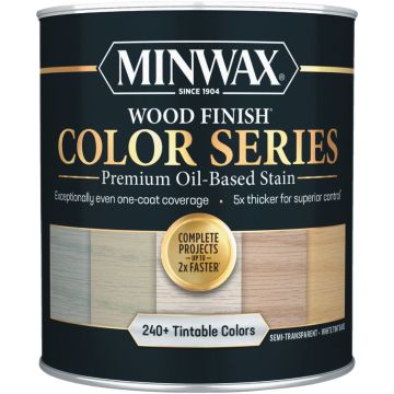 Minwax Wood Finish Color Series Oil-Based Stain, White Base, 1 Qt.