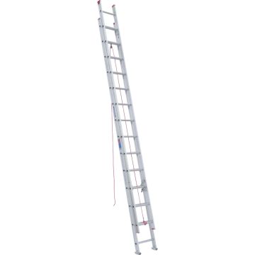 Werner 28 Ft. Aluminum Extension Ladder with 200 Lb. Load Capacity Type III Duty Rating