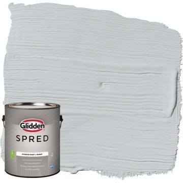 Glidden Spred Interior Grab-N-Go Paint + Primer Eggshell Paint, Ghost Whisperer, 1 Gal.