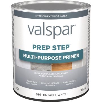 Valspar Prep Step 1 Qt. White Multi-Purpose Primer  (Latex)