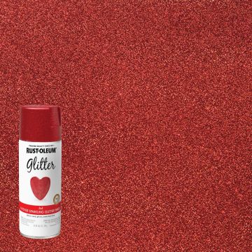 Rust-Oleum 10.25 Oz. Red Glitter Sealer Spray Paint