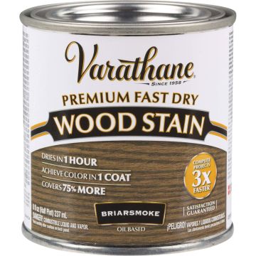 Varathane Fast Dry Briarsmoke Urethane Modified Alkyd Interior Wood Stain, 1/2 Pt.