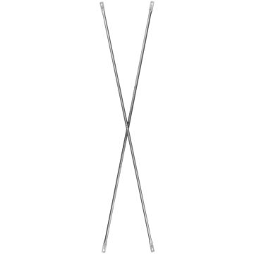 MetalTech 7 Ft. x 2 Ft. Galvanized Steel Scaffolding Cross Brace For Outriggers