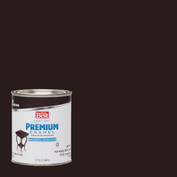 Do it Best Fast Dry Acrylic Latex Gloss Premium Enamel, Java Brown, 1 Qt.