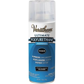 Varathane Gloss Clear Interior Water-Based Spray Polyurethane, 11.25 Oz.