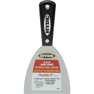 Hyde Black & Silver Professional 4 In. Flexible Joint Knife