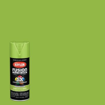Krylon Fusion All-In-One 12 Oz. Gloss Spray Paint, Jungle Green
