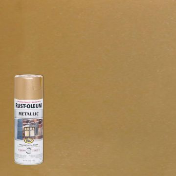 Rust-Oleum Stops Rust 11 Oz. Vintage Metallic Spray Paint, Warm Gold