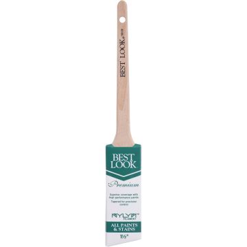 Best Look 1.5 In. Premium A/S Nylyn Brush With Rattail Beech Wood Handle