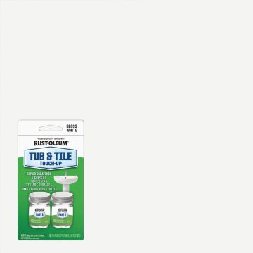 Rust-Oleum 0.45 Oz. Tub & Tile Touch-Up Gloss White Touch-Up Kit