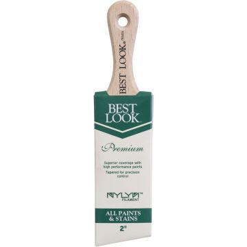 Best Look 2 In. Premium A/S Nylyn Brush With Short Beech Wood Handle