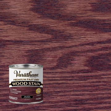 Varathane Fast Dry Black Cherry Urethane Modified Alkyd Interior Wood Stain, 1/2 Pt.