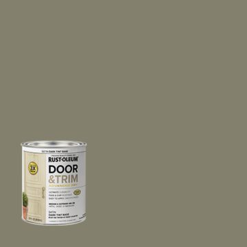Rust-Oleum Stops Rust 1 Qt. Satin Dark Tint Base Door and Trim Paint