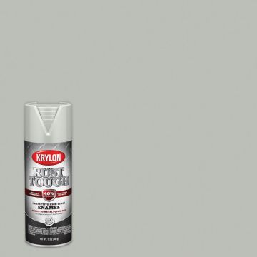 Krylon Rust Tough 12 Oz. Gloss Alkyd Enamel Spray Paint, Light Gray
