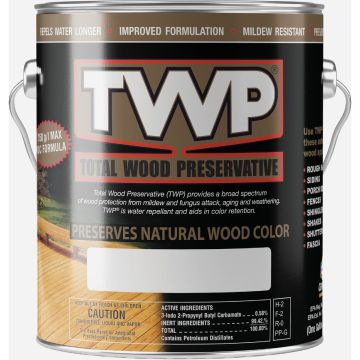 TWP 1500 Series Low VOC Wood Preservative Deck Stain, Rustic, 1 Gal.