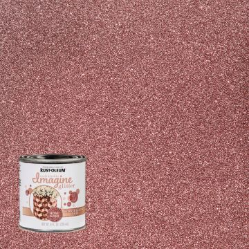 Rust-Oleum Imagine Craft & Hobby 8 Oz. Intense Rose Gold Glitter Paint