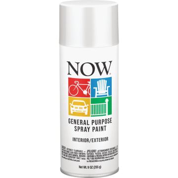 Krylon Now 9 Oz. Gloss White General Purpose Spray Paint