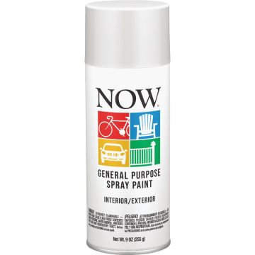 Krylon Now 9 Oz. Flat White General Purpose Spray Paint