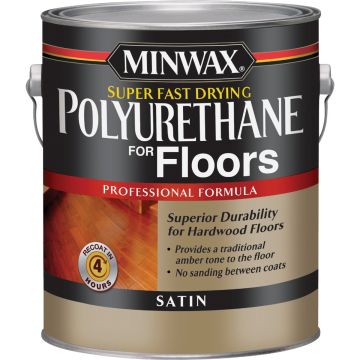 Minwax Satin Super Fast-Drying Polyurethane For Floors, 1 Gal.